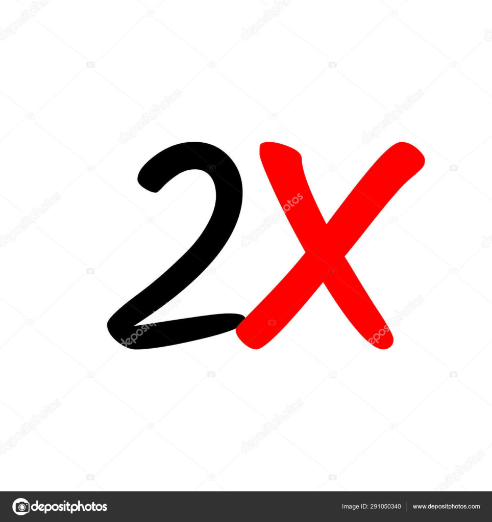 2x Sign Icon Stock Vector By grebeshkovmaxim gmail 291050340