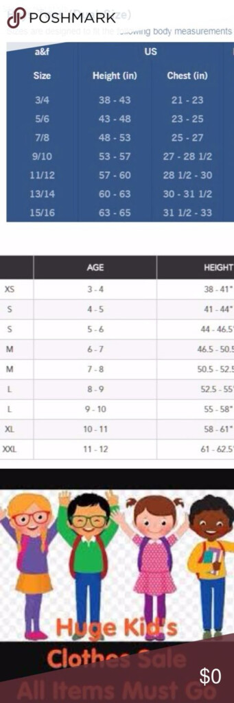 Abercrombie Fitch Size Chart