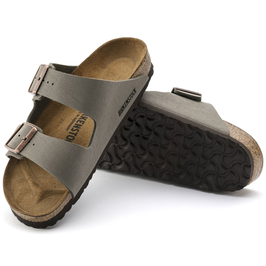 Arizona Birko Flor Nubuck Stone BIRKENSTOCK