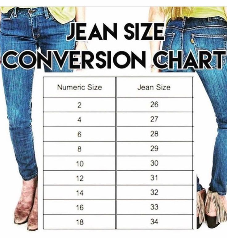 Buckle Jeans Size Chart Jean Sizes
