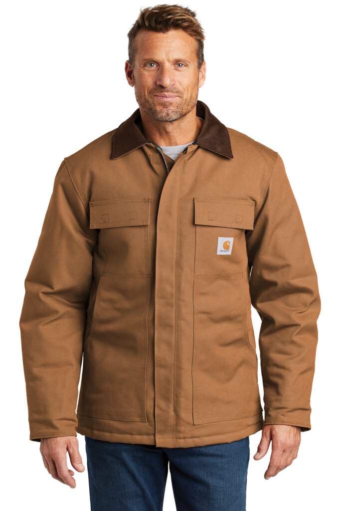 Carhartt Embroidered Men 39 s Duck Traditional Coat Queensboro