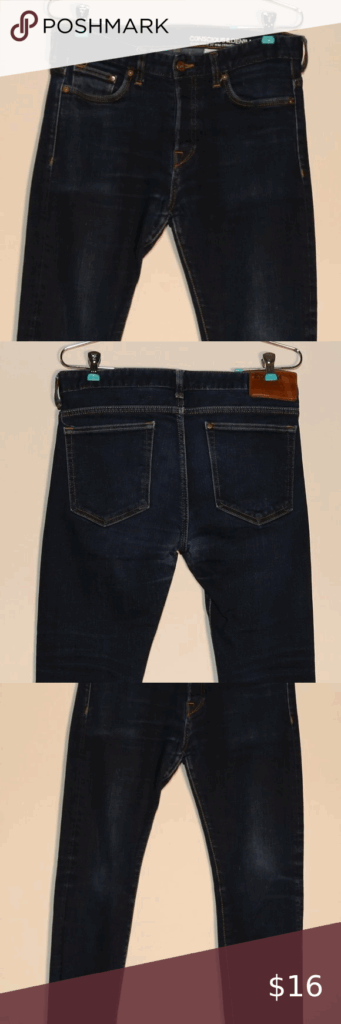 Conscious Denim H M Mens Jeans Size 32x32 Mens Jeans Denim Jeans Size
