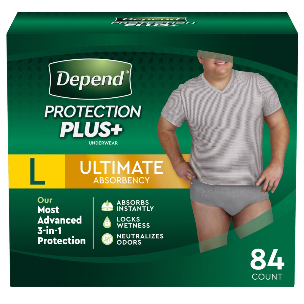 Depend Fresh Protection Plus For Men Size Large 84 Ct Ultimate 