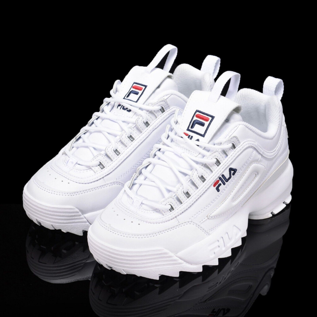 FILA Disruptor II 2 White Authentic Shoes Unisex Size US 4 11 