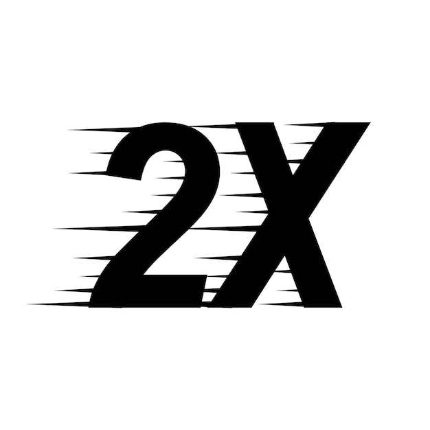 Icono De Signo 2x Vector Premium