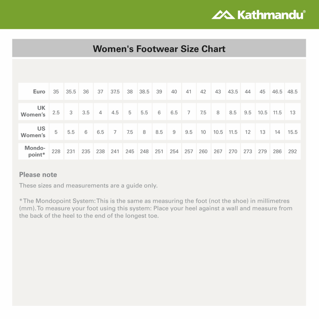 Kathmandu Womens Size Chart A Visual Reference Of Charts Chart Master