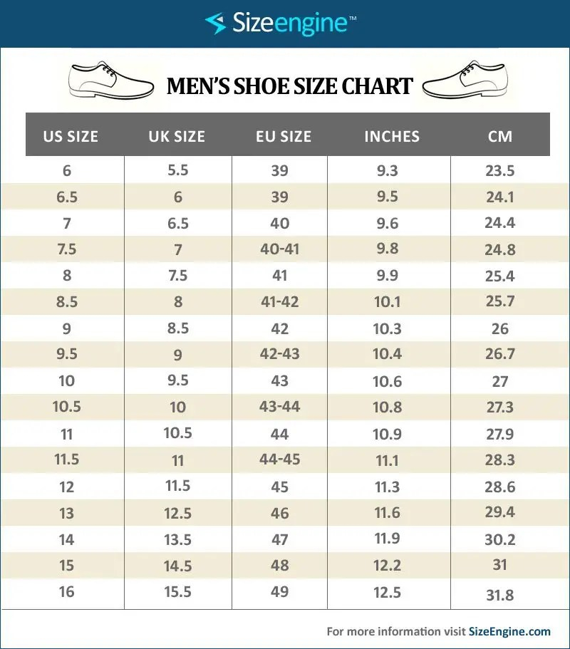 Lanvin Men 39 s Shoes Size Chart Printable Templates Free