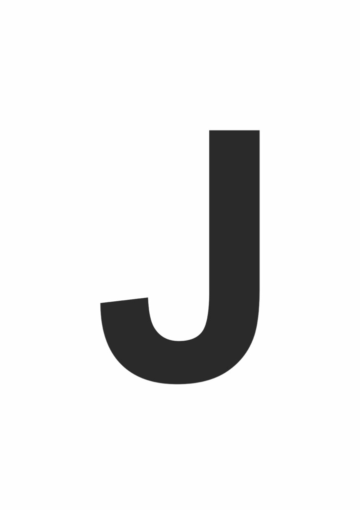 Letter J Template Printable