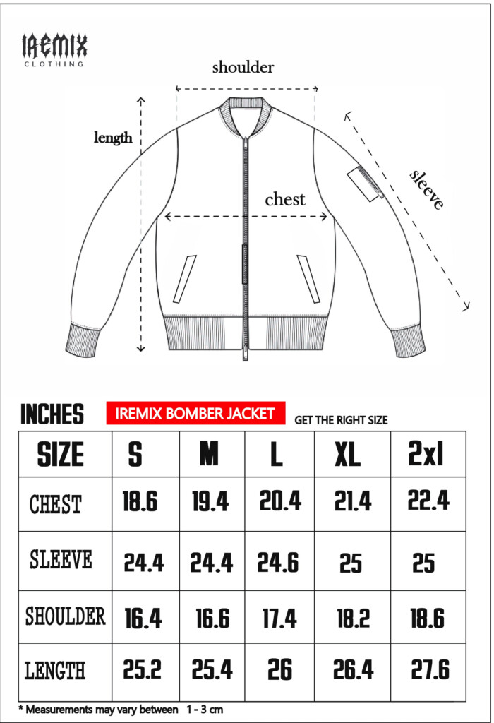 Men Coat Size Chart