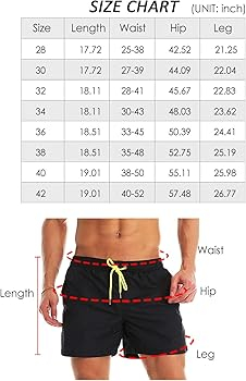 Mens Swim Trunks Size Chart Ubicaciondepersonas cdmx gob mx