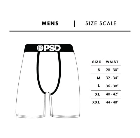 Mens Underwear Size Chart
