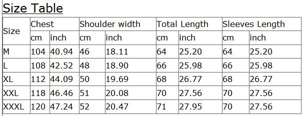 Overcoat Size Chart A Visual Reference Of Charts Chart Master