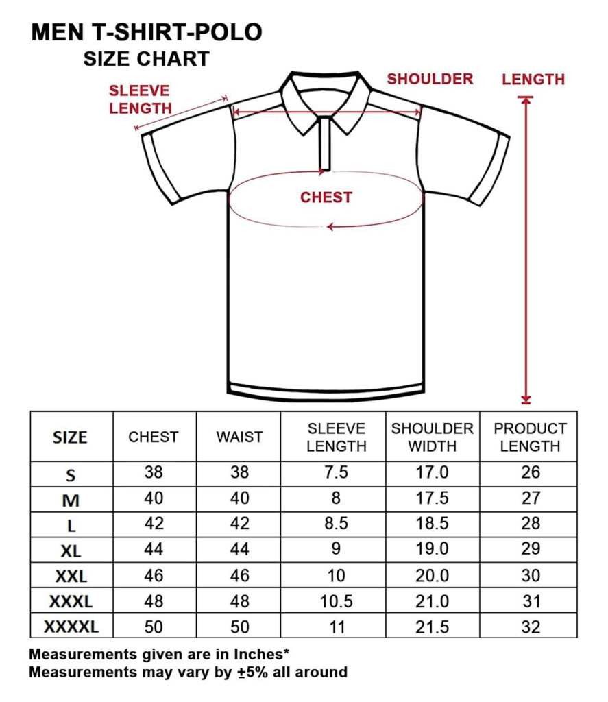 Polo Shirt Size Chart My XXX Hot Girl