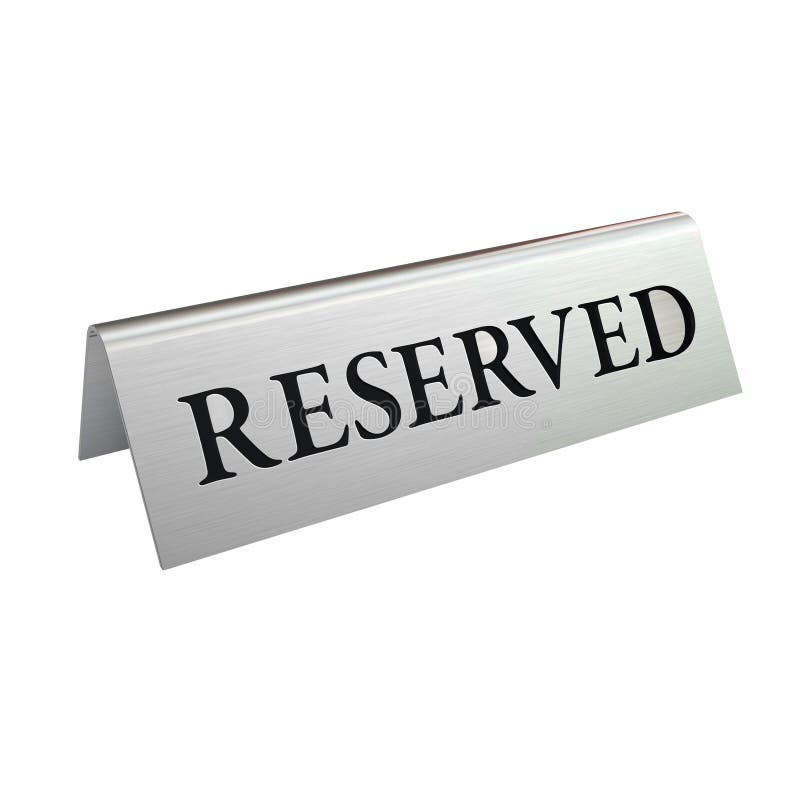 Reserved Sign Stock Vector Illustration Of Service Exhibition 18100463