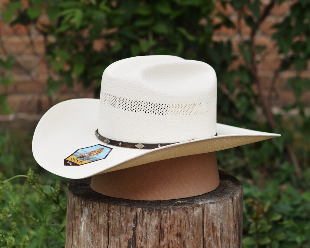 Stetson 10X Lobo Straw Hat Pre Shaped Cattleman Crown La Raza 