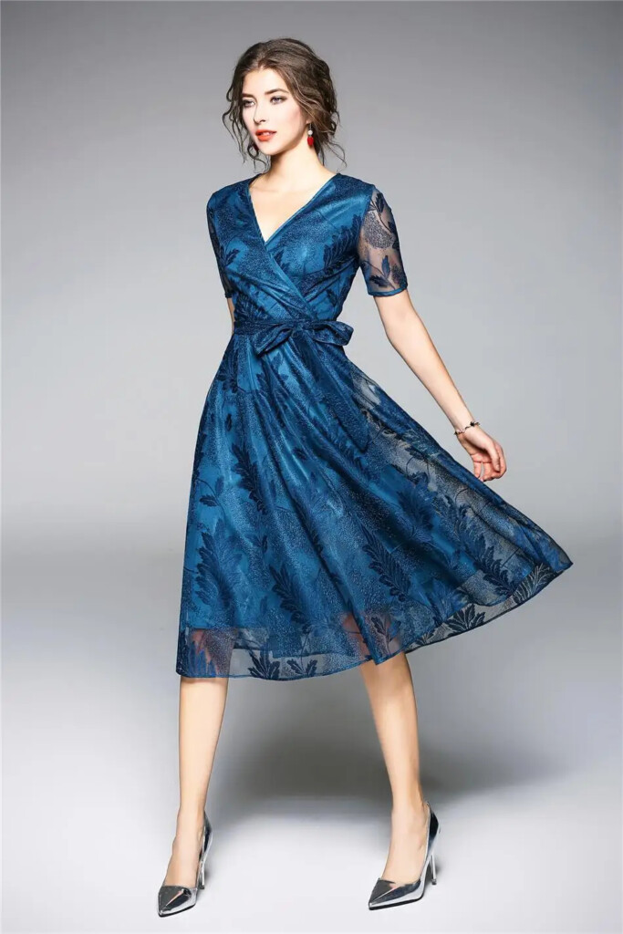 Summer Dresses Women 39 s Fashion Slim V Neck Sexy Vestido European Style 