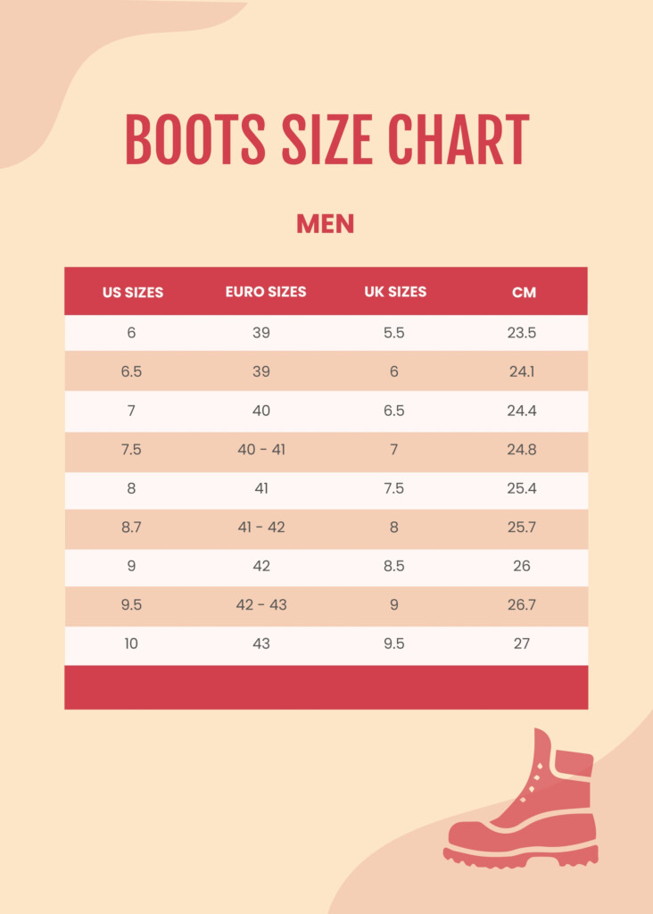 T Shirt Size Chart In Word Google Docs Download Template