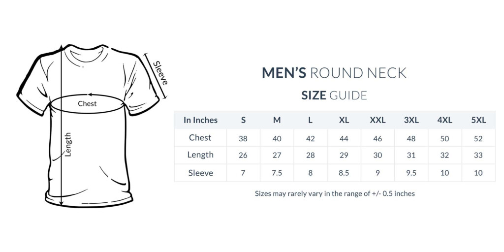 T Shirt Size Guide Chart 9thson