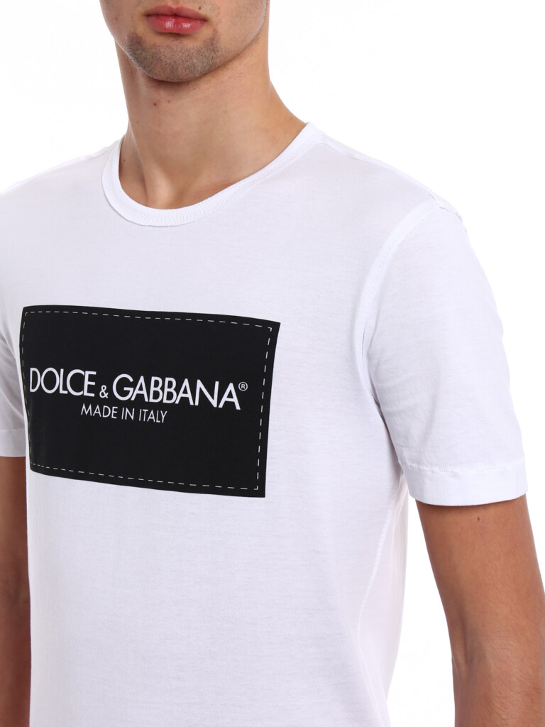 T shirts Dolce Gabbana D G Label Print T shirt G8IG9TFH7EBHWL87