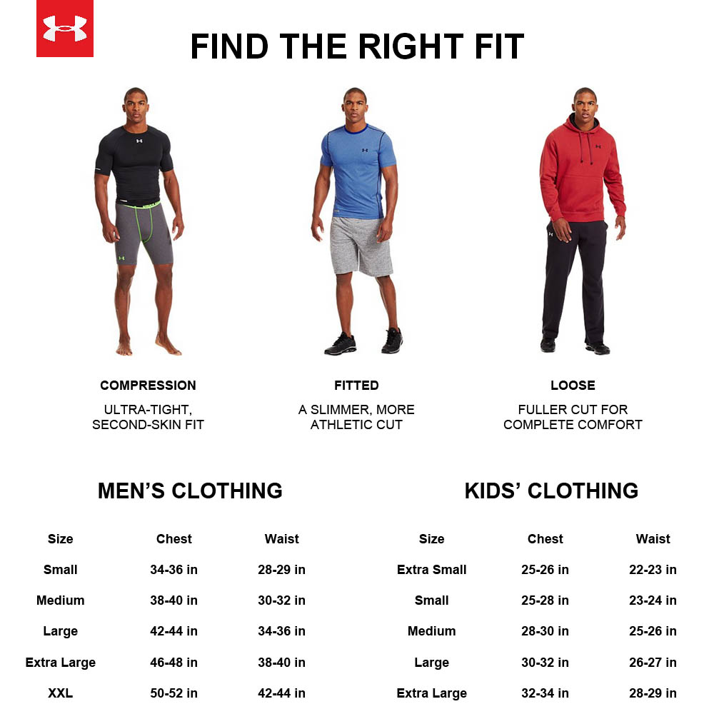 Under Armour Pants Size Chart Keski
