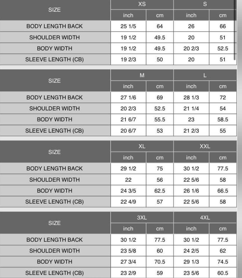 Uniqlo Mens Shirt Size Chart