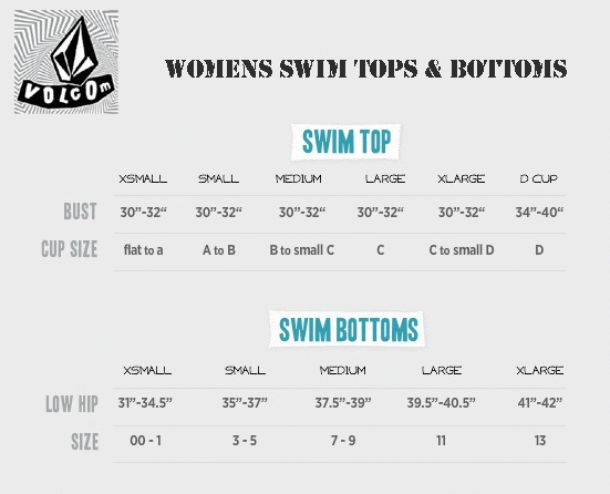 Volcom Size Chart A Visual Reference Of Charts Chart Master